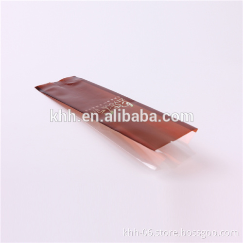 translucent brown color plastic gusset packaging bag